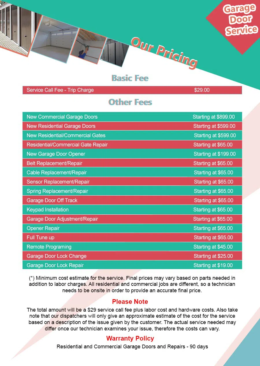 Central Garage Door Service Peoria, AZ 480-999-1616